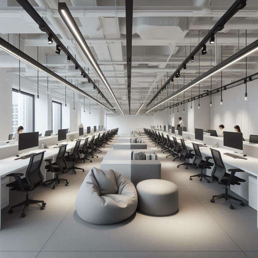 写字楼办公高强度装修期内，安静考证区临时调整引导路线指南应补充哪些内容